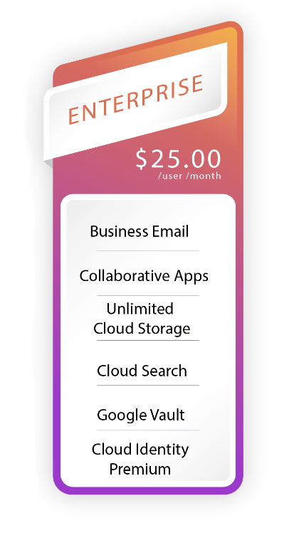 Google Gsuite Enterprise Plan