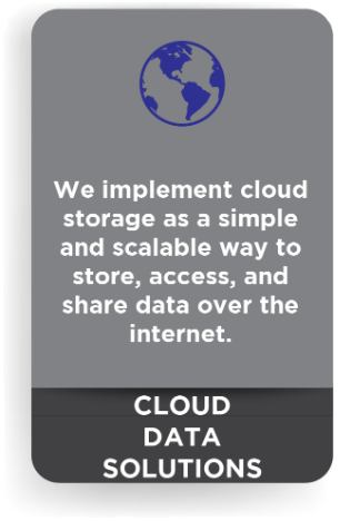 Managed Services: We handle email implementations,
        network security, migrate your data safely in the cloud where you can manage, share and analyze it.